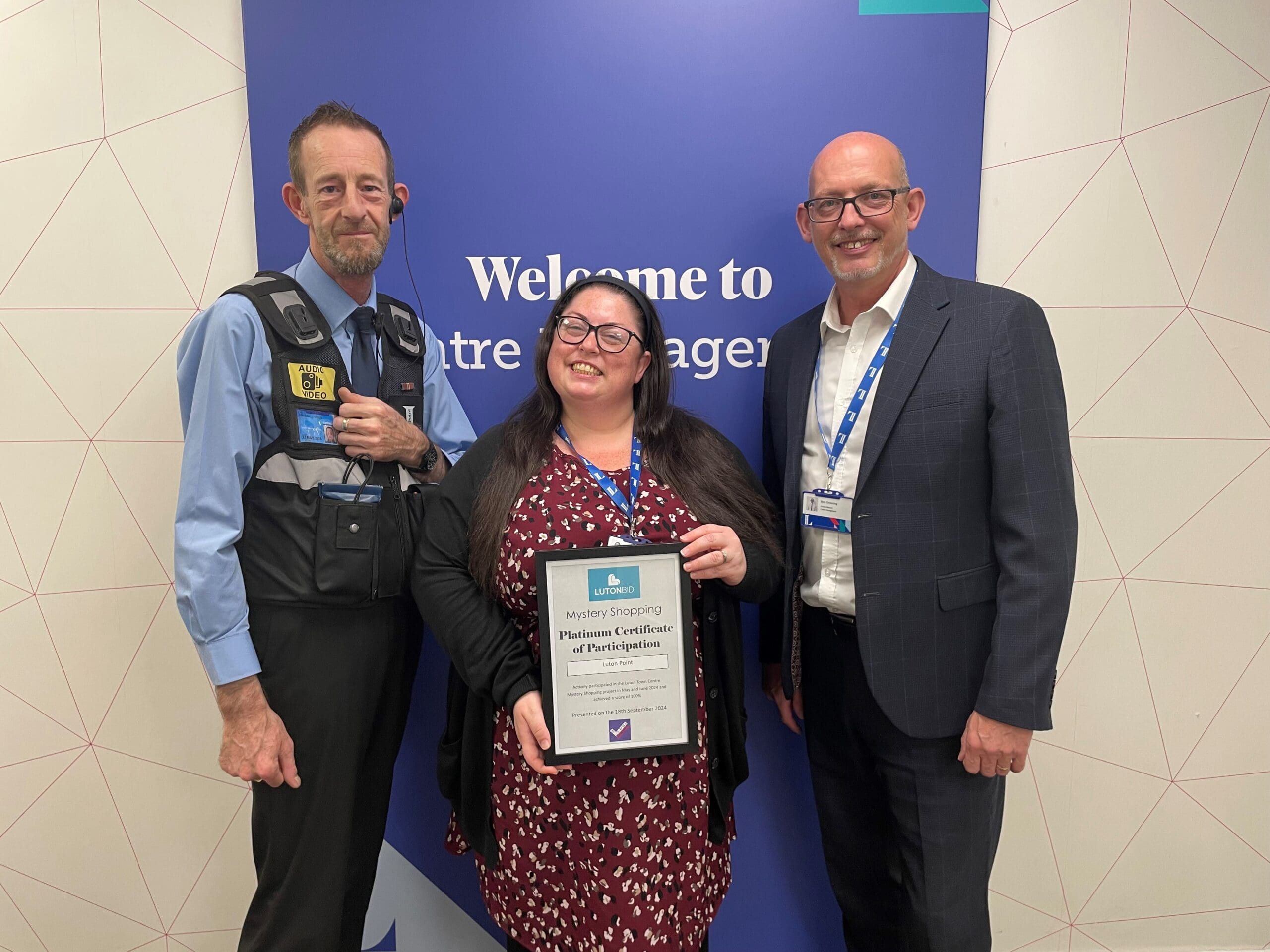 Luton Point celebrates success at Luton BID’s Mystery Shopper Awards